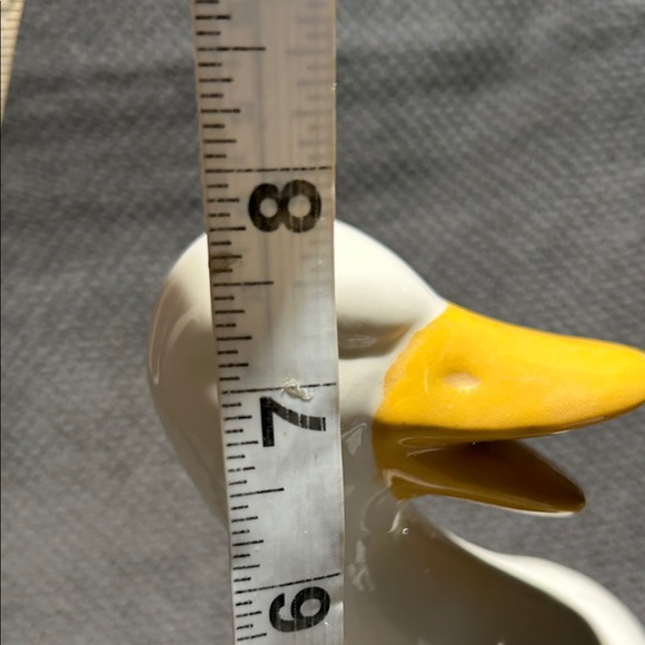 VTG 70s Trio Of Farmhouse Ceramic White and Yellow Geese. Check Photos - Picture 14 of 16